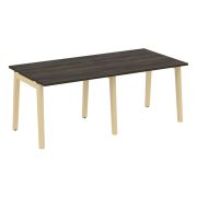 Onix Wood Стол переговорный (2 столешницы) OW.PRG-2.1 Белый Бриллиант/Дуб Светлый/Металл Белый 1960*
