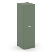 Concept Гардероб узкий глубокий CN.GB.E-003 W Дуб Винченцо/Белый Бриллиант/Металл Белый 570*600*1922