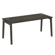 Onix Wood Direct Стол руководителя OW.SRR-5.8 Белый Бриллиант/Дуб Светлый/Металл Белый 1780*800*750