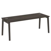 Onix Wood Direct Стол руководителя OW.SRR-6.8 Белый Бриллиант/Дуб Светлый/Металл Белый 1980*800*750