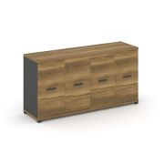 Concept Распаш. шкаф опорный/приставной CN.SOPR-005 W Дуб Винченцо/Белый Бриллиант/Металл Белый 1480