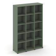 Concept Стеллаж 3 узкие секции, 5 ниш CN.STU-530 Кобо/Металл Черный 1252*420*1922