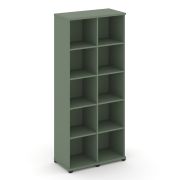 Concept Стеллаж 2 узкие секции, 5 ниш CN.STU-520 Кобо/Металл Черный 836*420*1922