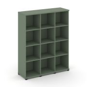 Concept Стеллаж 3 узкие секции, 4 ниши CN.STU-430 Кобо/Металл Черный 1252*420*1554