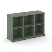 Concept Стеллаж 3 узкие секции, 2 ниши CN.STU-230 Кобо/Металл Черный 1252*420*818