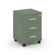 Concept Тумба мобильная 3 ящ. CN.TUM-003 W Кобо/Металл Белый 420*420*615