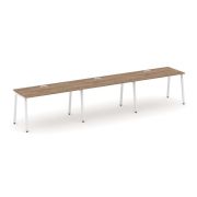 Style Project Рабочая станция 1 сторон. SN-4A.ORS-052 Тиквуд Светлый/Металл Белый 3540*800*750