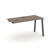 Style Project Стол-приставка к опор. элем. SN-6A.OPRS-004 Дуб Наварра/Металл Белый 1580*600*750
