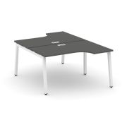 Style Project Рабочая станция эргоном. SN-5A.DRPA-002 Акация Лорка/Металл Белый 1580*1232/1992*750