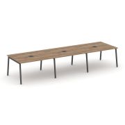 Style Project Стол переговорный SN-4A.SPRG-054 Антрацит/Металл Белый 4740*1180*750