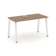 Style Project Стол письменный SN-6A.SP-011 Тиквуд Светлый/Металл Белый 980*700*750