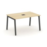 Style Project Стол переговорный SN-5A.SPRG-002 Акация Лорка/Металл Белый 1180*980*750