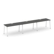 Style Project Рабочая станция 1 сторон. SN-4A.ORS-042 Дуб Наварра/Металл Белый 3540*700*750