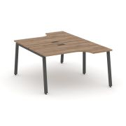 Style Project Рабочая станция эргоном. SN-6A.DRPA-001 Акация Лорка/Металл Белый 1380*1232/1992*750