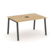 Style Project Стол переговорный SN-6A.SPRG-001 Дуб Табак/Металл Белый 980*980*750