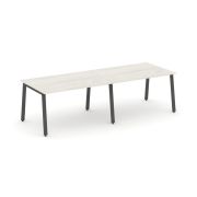 Style Project Стол переговорный SN-6A.SPRG-012.3 Дуб Наварра/Металл Белый 2360*980*750