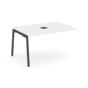 Style Project Проходной наб. элем. перег. стола SN-4A.NSPRG-001 Дуб Наварра/Металл Белый 980*980*750