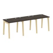 Onix Wood Рабочая станция OW.RS-3.0.7 Денвер Светлый/Дуб Темный/Металл Антрацит 2340*720*750