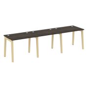 Onix Wood Рабочая станция OW.RS-3.1.7 Денвер Светлый/Дуб Темный/Металл Антрацит 2940*720*750