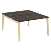 Onix Wood Рабочая станция OW.D.RS-2.3.8 Белый Бриллиант/Дуб Темный/Металл Антрацит 1380*1635*750