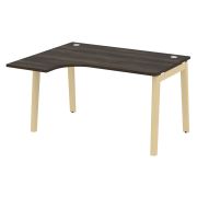 Onix Wood Стол эргономичный левый OW.SA-3 (L) Дуб Аттик/Дуб Темный/Металл Антрацит 1380*1180*750 (80