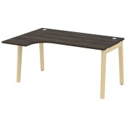 Onix Wood Стол эргономичный левый OW.SA-4 (L) Дуб Аттик/Дуб Темный/Металл Антрацит 1580*1180*750 (80