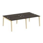 Onix Wood Рабочая станция OW.D.RS-4.2.7 Дуб Аттик/Дуб Светлый/Металл Белый 2360*1475*750