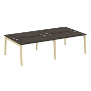 Onix Wood Рабочая станция OW.D.RS-4.3.7 Дуб Аттик/Дуб Светлый/Металл Белый 2760*1475*750