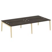 Onix Wood Рабочая станция OW.D.RS-4.4.8 Дуб Аттик/Дуб Светлый/Металл Белый 3160*1635*750
