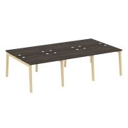 Onix Wood Рабочая станция OW.D.RS-6.1.8 Дуб Аттик/Дуб Светлый/Металл Белый 2940*1635*750
