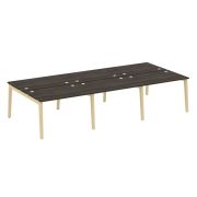 Onix Wood Рабочая станция OW.D.RS-6.2.8 Дуб Аттик/Дуб Светлый/Металл Белый 3540*1635*750