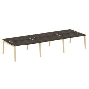 Onix Wood Рабочая станция OW.D.RS-6.3.7 Дуб Аттик/Дуб Светлый/Металл Белый 4140*1475*750