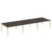 Onix Wood Рабочая станция OW.D.RS-6.4.7 Дуб Аттик/Дуб Светлый/Металл Белый 4740*1475*750