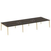 Onix Wood Рабочая станция OW.D.RS-6.4.8 Дуб Аттик/Дуб Светлый/Металл Белый 4740*1635*750