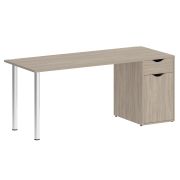 Home Office Стол письменный VR.SP-3-178.1 Денвер Светлый/Хром 1780*720*750