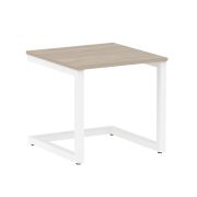Home Office Стол журнальный VR.SP-2-58.G Белый Бриллиант/Металл Антрацит 580*600*550