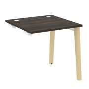 Onix Wood Стол-приставка OW.SPR-0.8 Белый Бриллиант/Дуб Светлый/Металл Белый 780*800*750