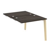 Onix Wood Стол-приставка двойной OW.D.SPR-1.7 Белый Бриллиант/Дуб Светлый/Металл Белый 980*1475*750