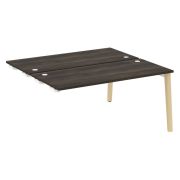 Onix Wood Стол-приставка двойной OW.D.SPR-4.7 Белый Бриллиант/Дуб Светлый/Металл Белый 1580*1475*750