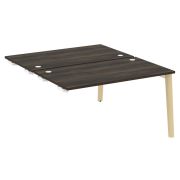 Onix Wood Стол-приставка двойной OW.D.SPR-3.8 Белый Бриллиант/Дуб Светлый/Металл Белый 1380*1635*750