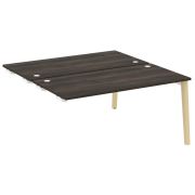Onix Wood Стол-приставка двойной OW.D.SPR-4.8 Белый Бриллиант/Дуб Светлый/Металл Белый 1580*1635*750