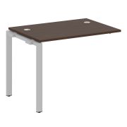 Metal System Проходной элемент рабочей станции на П-образном м/к БП.ПРС-СП-1.1 Белый/Металл Серый 10
