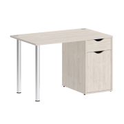 Home Office Стол письменный VR.SP-3-118.1 Белый Бриллиант/Хром 1180*720*750