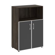 Yalta Шкаф LT.ST-2.2 R black Акация Лорка/Стекло Black 800*450*1195