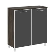 Yalta Шкаф квадратный LT.SD-1.4 R black Акация Лорка/Стекло Black 1098*452*1168
