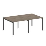 Metal System Quattro Переговорный стол (2 столешницы) на П-образном м/к 40БП.ПРГ-2.1 Акация Лорка/Ме