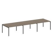 Metal System Quattro Переговорный стол (3 столешницы) на П-оразном м/к 40БП.ПРГ-3.3 Акация Лорка/Мет