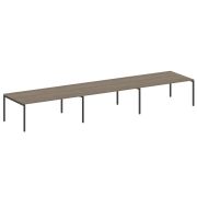 Metal System Quattro Переговорный стол (3 столешницы) на П-оразном м/к 40БП.ПРГ-3.5 Акация Лорка/Мет