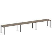 Metal System Quattro Рабочая станция на 3 места на П-образном м/к 50БП.СМ-3.5 Акация Лорка/Металл Ан