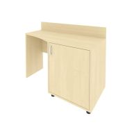 Light Стол (узкий) с тумбой и бортиком С-СТУ-120 (R) Вяз Благородный 1200*550/400*750